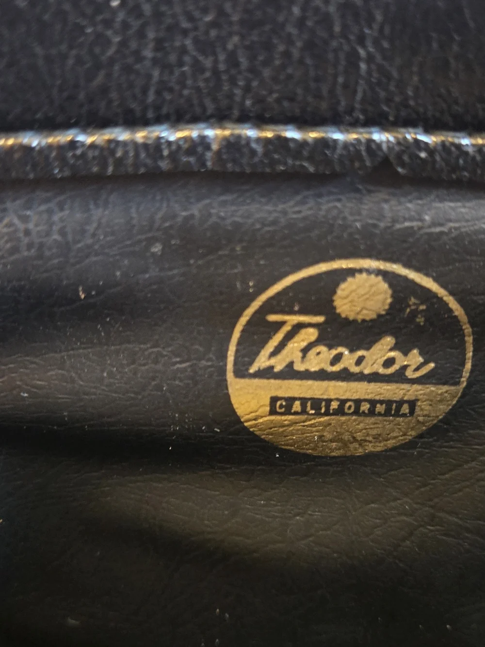 Vintage 1950-60 Theodor of California Black Patent Top-Handle Women's Handbag